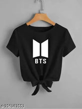 Black lycra short sleeve shirt with BTS printed design, size N