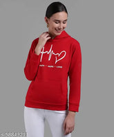 Cotton blend sweatshirt for girls, solid color design, sizes 11-15 years, Indian origin