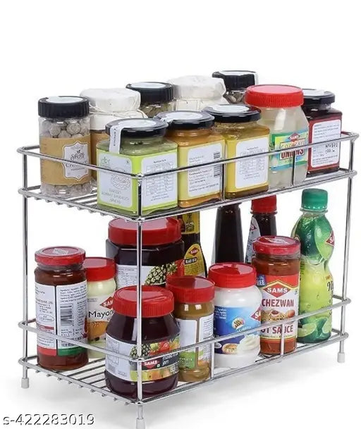 Stainless steel spice racks, pack of 1, India-made kitchen organizer for condiments and spices