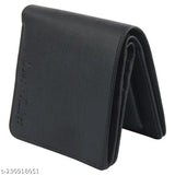 Tan faux leather bifold wallet for men, compact design with ID window, coin pocket, and multi-card slot - stylish accessory for modern gentlemen