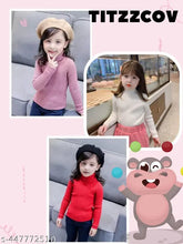 High neck woolen striped sweater for kids, long sleeves, 0-7 years, India