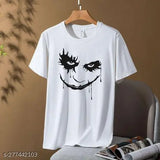 Green polyester Joker t-shirt for men and boys with printed design