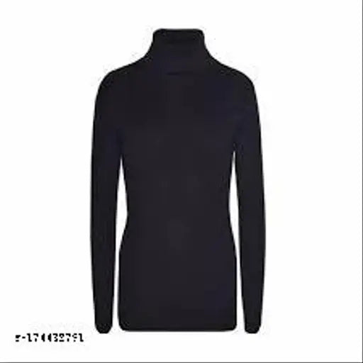 Black wool sweater for girls aged 7-15 years, funky style from India