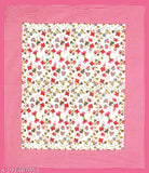 White & Pink Jaipuri double cotton pillow covers, 100% pure South Autloom cotton, 210 thread count