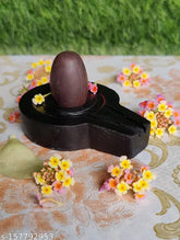 Marble Narmadeshwar Shivling, 2" x 3", original Swayambhu for home puja