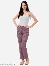 Premium cotton maxi pyjama pant with pockets, soft & breathable for women's sleepwear, India-made in regular fit pattern