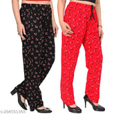 Multicolor cotton pyjama lower, stylish designer pajama for women & girls. Soft, comfortable, and suitable for various seasons and activities