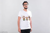 Cotton Jagannath Puri Rath Yatra T-shirt, printed net design for devotees, half sleeves, white