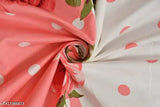 Glace cotton, single size elastic fitted bedsheet with pillow cover for 6 inches mattress - elegant floral design by DECORHUT FABS