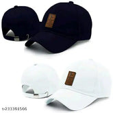 Stylish Ediko cotton caps, adjustable for men and women in sports baseball design - pack of 2 from India