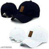 Stylish Ediko cotton caps, adjustable for men and women in sports baseball design - pack of 2 from India