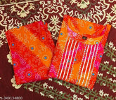 Rayon printed work kurti and pant set for women, stylish gota design on India-made set