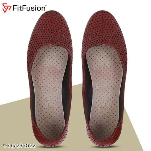 PU Women's FitFusion Bellies - perforated juttis for stylish comfort, India origin