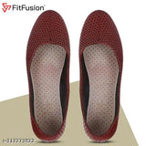 PU Women's FitFusion Bellies - perforated juttis for stylish comfort, India origin