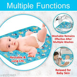 Waterproof cotton abstract net newborn baby mat for urine protection, easy to clean and compact. Perfect for diaper changes, bed protectors, or play mats. Made in India