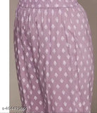Embroidered rayon kurta set with pants, three-quarter sleeves, Indian embroidered net on display, single size available