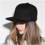 Mehdi green cotton hip hop cap, stylish solid design from India
