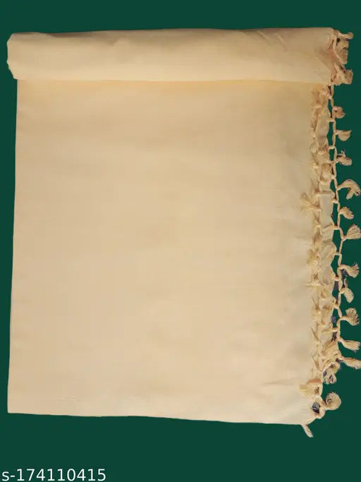 Bhagalpuri cotton blend chadar blanket, soft silky touch, yellow color, Indian origin