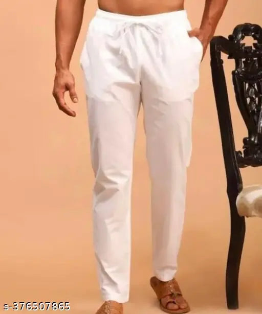 Knee-length cotton men's pajamas, contemporary style - Indian-made menswear
