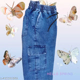 Denim jogger pant for men & boys, exclusive fashion by NR. Mart, trendy wash denim fabric, comfortable fit, sizes 28 and 30 (waist 28in/30in, length 38in, hip 32in/34in), India origin