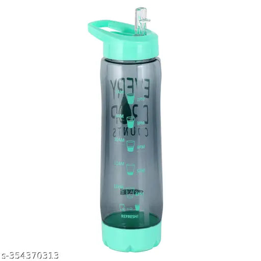 Green Oreo Sipper Water Bottle (900ML), durable leak-proof sports bottle for kids and gym use