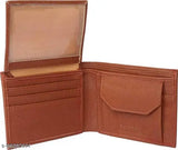 Textured PU leather men's wallet, 2 compartments, modern design, perfect gift, imported