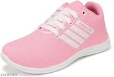 Pink canvas & PVC shoes for girls aged 8-12, vibrant, breathable, lace-up design, non-slip sole, ideal for active days