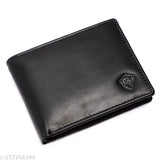 Genuine leather men's wallet, Crozard 100, two compartments, solid brown design