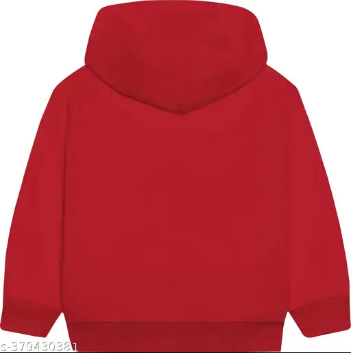 Cotton hoodies for kids, printed net design, soft and comfortable, various sizes available
