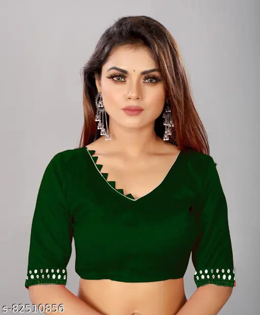Woven Bollywood Georgette striped saree with separate Bangalore silk blouse, Indian printed saree on model