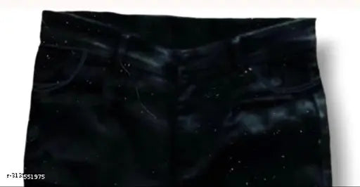 Men's black cotton denim jeans with solid print, party wear, available in sizes 28, 30, and 32