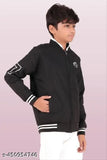 Nylon long sleeves winter jacket for kids, trendy and regular wear style in solid pattern, suitable for ages 14-15 years