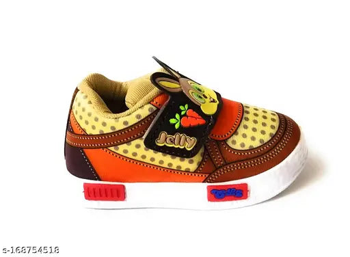 Bright printed net jelly shoes for boys and girls aged 1-4 years, made from durable PVC & polyester with easy-fastening Velcro, ideal for playtime comfort in India