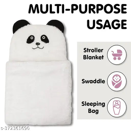 Soft fleece newborn baby hooded towel, unisex baby blanket for warm, lightweight comfort - OYO BABY India