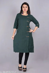 Woolen ladies kurti (L, Bust Size 40in), winter fashion essential. Soft, vibrant, and luxurious woolen fabric, long sleeves, high neck, perfect for layered looks