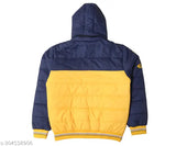 Nylon Indian Fort winter jacket for boys, colorblocked design with long sleeves and zip closure, quality material for easy maintenance