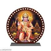 Multi-colored acrylic Hanuman idol for car dashboard or home decor, ideal spiritual gift item & temple pooja accessory