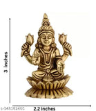 Brass hand-crafted Mahalaxmi Idol (350gm), adds Indian flair to home decor or office space