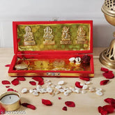 Metal Shree Shri Dhan Laxmi Kuber Bhandari Yantra for wealth, success, and prosperity - home decor item, 19cm x 3cm x 8cm
