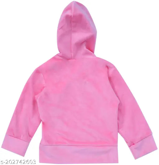 Velvet sweatshirt & hoodie for girls aged 3-6 months, India-made funky fashion apparel