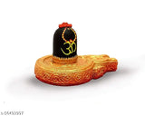 Marble powder Shivling Somnath Jyotirlinga, handcrafted Idol for Puja and car dashboard, made in India