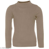 Bello Toko blended wool sweater skivis, solid pattern for kids aged 2-3 years, Indian origin