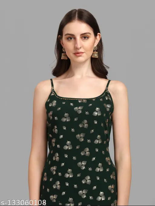 Georgette Georgette-sleeveless Jivika Kurta set with Gharara bottom, printed net design, India-origin women's wear