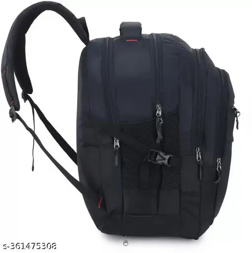 Waterproof polyester unisex laptop backpack (39 ltr), suitable for school, college, and travel. Comes with rain cover, multiple compartments, quick access pocket, and mesh water bottle holder. Ideal for 15.6-inch laptops and free size (40cm x 28cm x 12cm). Made in India