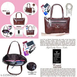 Genuine R28 Brown Bombay Sheep Leather Women's Hand Clutch Bag, size L 850 x H 550 inch, ideal for regular use mobile phone carry. Solid, handcrafted leather design with a durable stitch finish