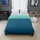 200 GSM reversible polycotton single bed comforter, white on one side and gray on the other, 60x90 inches size