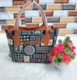 Black printed cotton sling bag, exquisite handwork, perfect for parties, weddings, and everyday elegance