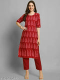 Printed crepe kurta set combo of 3 for women, stylish Indian attire in various sizes