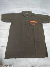 Indian polycotton short sleeved Indane gas staff t-shirt in solid color