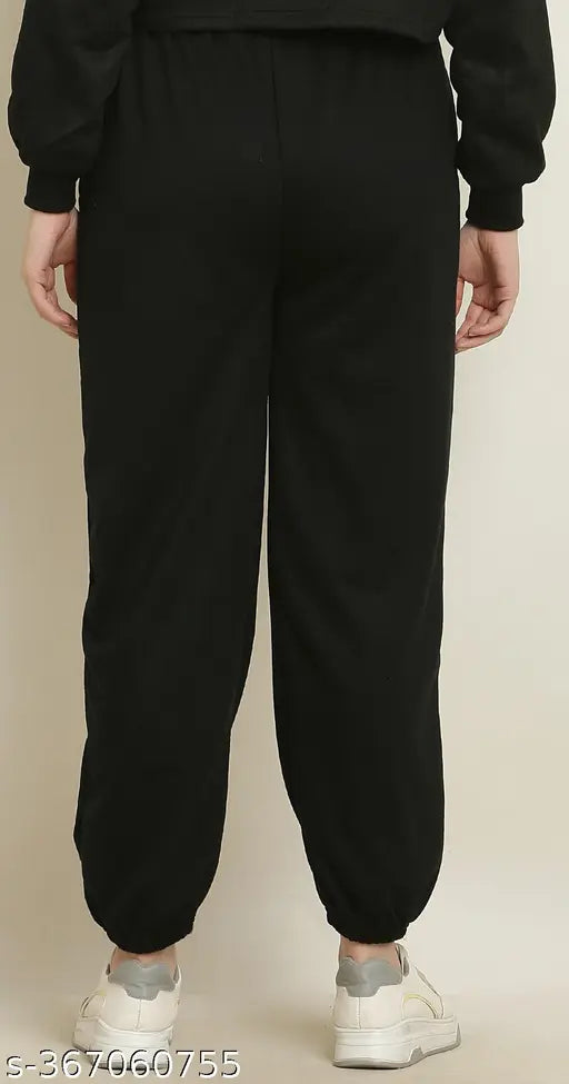 Fleece fleece-lined Canidae women's winter wear maxi pyjama trousers in plus size and regular size for cozy lounging/sleep or an evening jog. Made in India." (119 characters)